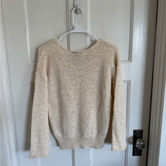 NWT J.Crew Swing Flare Sleeve sweater in cream size small - Picture 8 of 9
